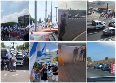 ההפגנות עם קומץ קטן שחסם כבישים. אך גם זה לא גרם לשיבוש אמיתי