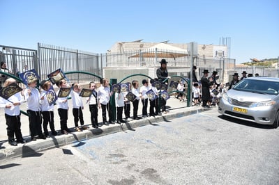 האדמו"ר מויז'ניץ בביקור בביתר