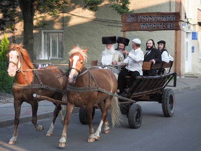 העיירה התעוררה לחיים | החסידים חזרו במנהרת הזמן באוקראינה