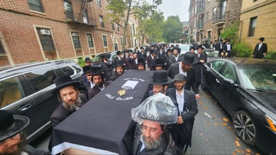 הלוויית הרבנית מליסקא ע"ה