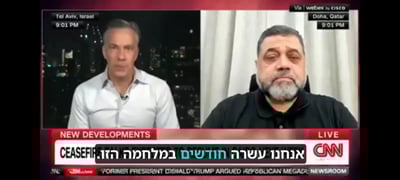 בכיר חמאס בראיון לרשת CNN