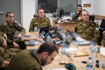 תיעוד: הרמטכ"ל הלוי מפקד על פעולות ההתקפה וההגנה