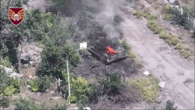 כמו בסרט מלחמה: כך מושמד הכובש הרוסי על ידי כטבמי"ם