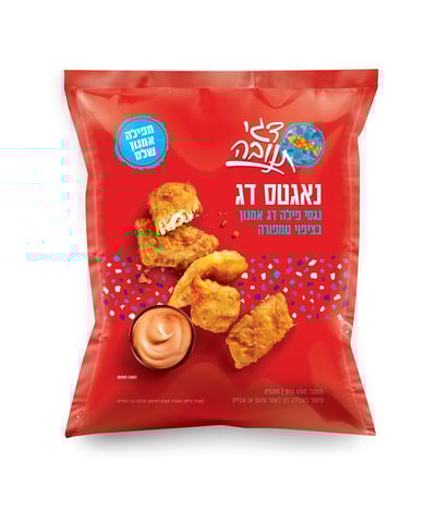 נאגטס אמנון בציפוי טמפורה ושניצל דג-פילה 