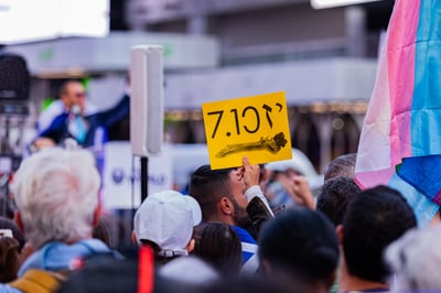 עצרת בטיימס סקוור. אילוסטרציה