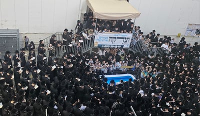 האדמו"ר מויז'ניץ במנהג תשליך 