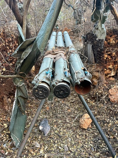 רקטות חיזבאללה שנתפסו בלבנון 