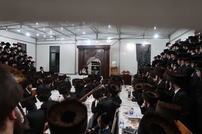 האדמו"ר מדושינסקיא שבת בבית שמש