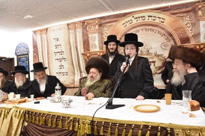 הבנש"ק הצעיר מדעעש נשא פלפול נאה בשמחת ה'בר מצווה'