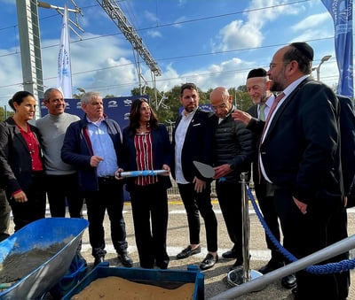 הנחת אבן הפינה לפרויקט "מסילות החוף המהירות"