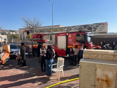 תיעוד מזירת שריפה בביתר עילית | ארכיון