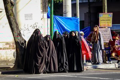 אנשי כתב 'לב טהור' בהפגנה בגואטמלה