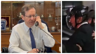 "אל תירא ואל תחת" | הנשיא הרצוג חיזק את שמוליק גרינברג
