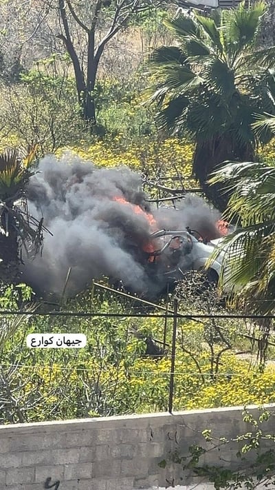 כלי רכב שהותקף בעזה