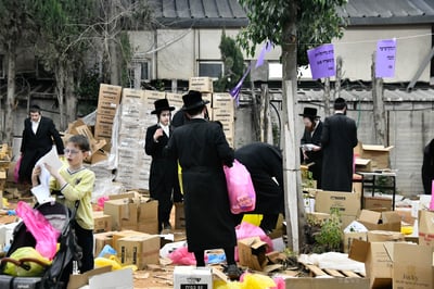 אווירת ערב פסח בבני ברק