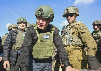 רה"מ נתניהו בעזה, אתמול 