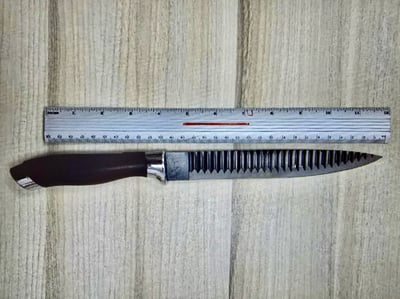 הסכין שנתפסה אצל החשוד