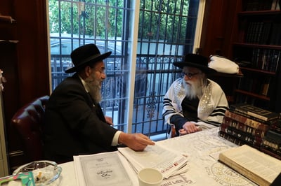 האדמו"ר מקאשוי בביקור בלוס אנג'לס 