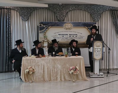 הגה"צ רבי חיים מאיר הגר אב"ד קריית ויז'ניץ בביקור בחיפה
