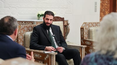 נשיא סוריה אל ג'ולאני