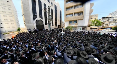 מסע הלוויית הגאון רבי ישראל סוקל זצ"ל