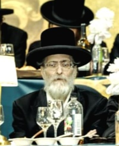 רבי אברהם שלמה יאווא זצ"ל לפני כשלושה שבועות במעמד סיום הש"ס בסאטמר