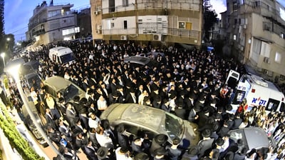 הלווית הקדוש הרב אלטר ישראל הכהן מצנר הי"ד