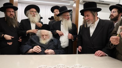 הגר"מ שטרנבוך בבדיקת סכיני השוחטים
