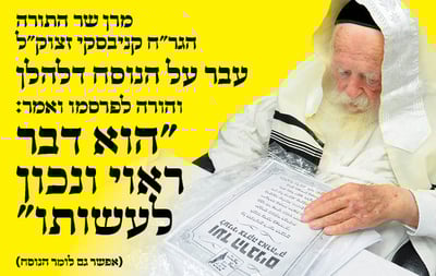 שר התורה הגר"ח קניבסקי זצוק"ל בתשובה לאברך שחשש מגזל ערב יום כיפור