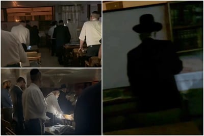 בראשות רבה של בני ברק: אמירת הסליחות בחושך לאור פנסים | צפו בתיעוד