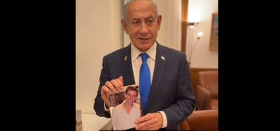 נתניהו בסרטון: "עשינו הרבה פעולות להשבתו, היום בעזרת השם - הוא חזר הביתה" 