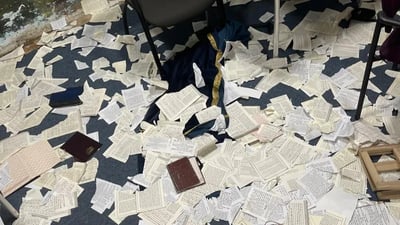 ביזוי והשחתת בית הכנסת בקדימה צורן