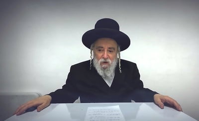 הגרי"מ ארלנגר בקריאה נרגשת