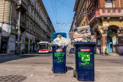 אשפה בבודפשט. אילוסטרציה