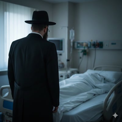 ליד מיטת הוריו