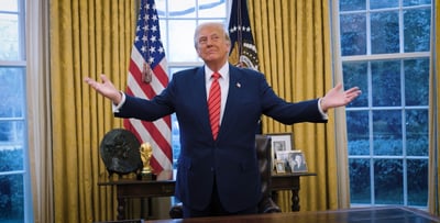 טראמפ בבית הלבן