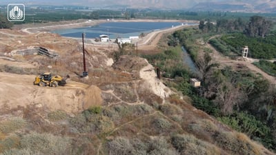 העבודות להקמת המכשול הביטחוני בגבול המזרחי