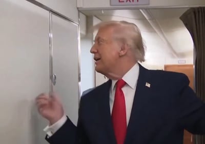 צילום מסך מסרטון התקרית המשעשעת