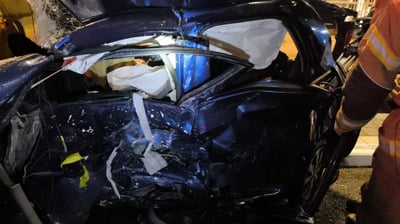 תאונה קטלנית משולשת: הרכב התרסק על הכביש הרטוב, בת 32 נהרגה במקום