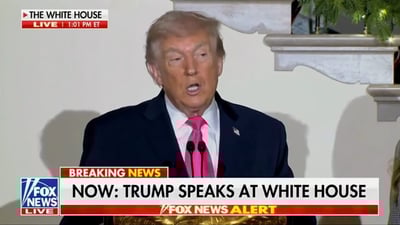 טראמפ: "אנחנו אומרים בקול ברור: חוגגים את חג החנוכה" - זה מה שאמר על הטבח הנורא