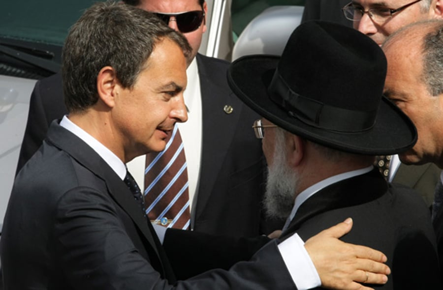 ראש ממשלת ספרד לרב לאו: התרגשתי
