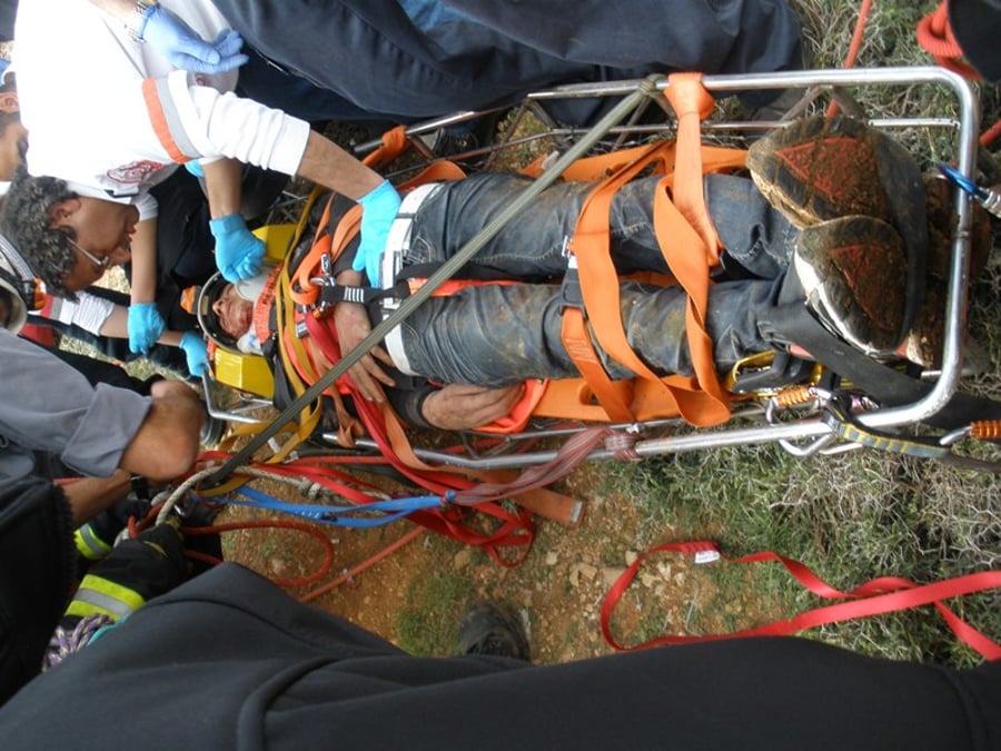 נער בן 15 נפל לבור בעומק 30 מטרים. צפו בתמנות החילוץ