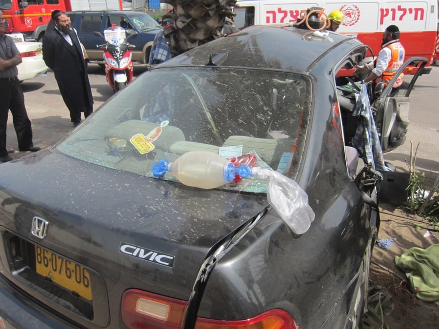 תמונות אסון: חרדי נהרג בתאונה באשדוד