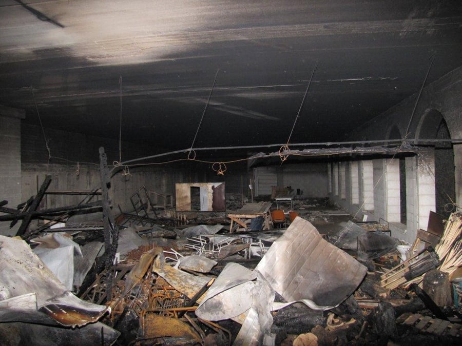 שריפה בירושלים: חצי טון מצות עלה באש