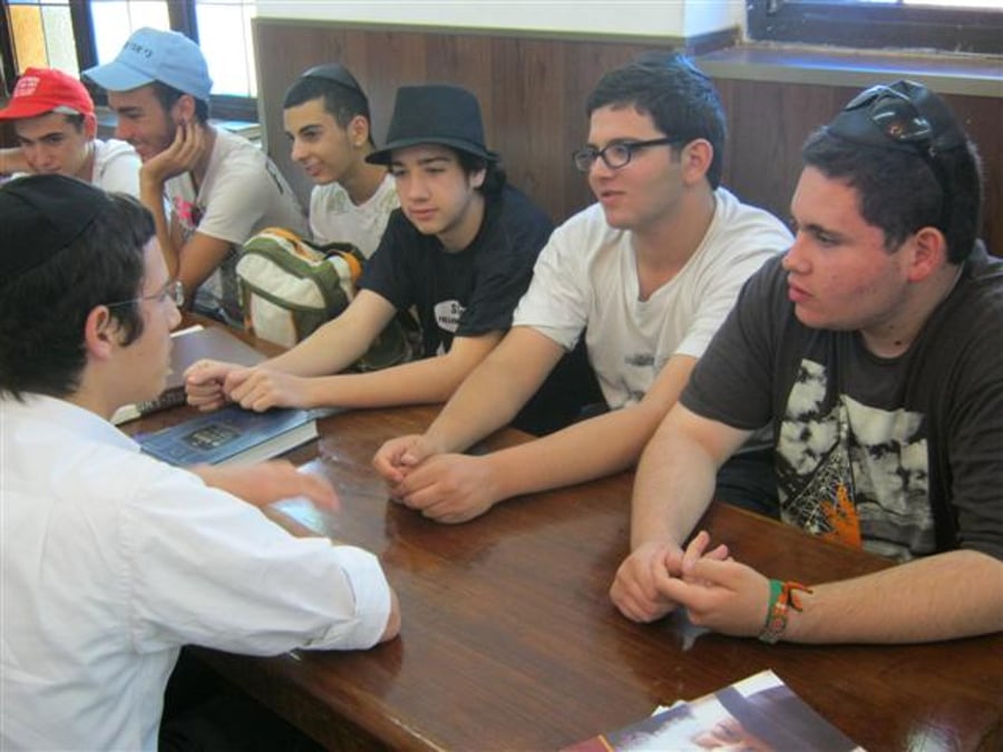 מיזם מבורך: נערים מכפר-חב"ד נפגשו עם נוער מרמת-גן
