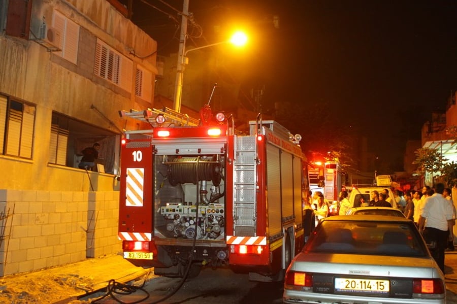 אופנוע הוצת בבני-ברק, חמישה נפגעו