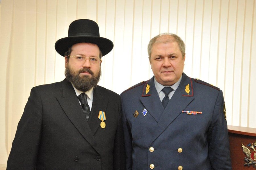 השב"ס הרוסי העניק מדליית זהב על הפעילות היהודית