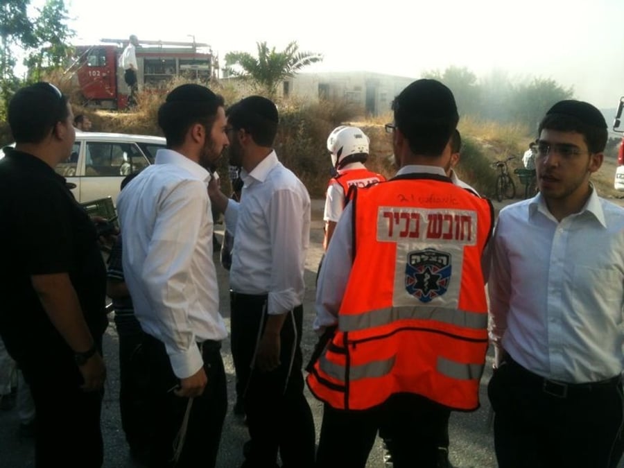 ירושלים: שריפה סמוך לבית-כנסת