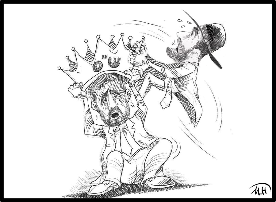 קריקטורת השבוע: שני מלכים, כתר אחד