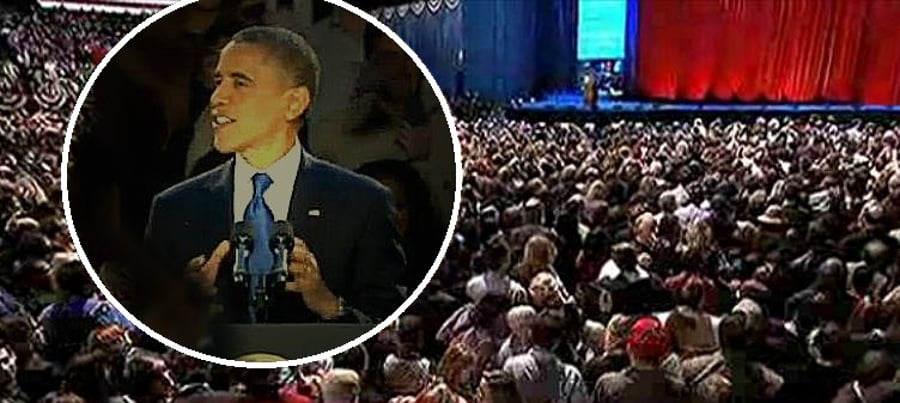 הנשיא אובמה בנאום הניצחון: "אנחנו ממשיכים קדימה"